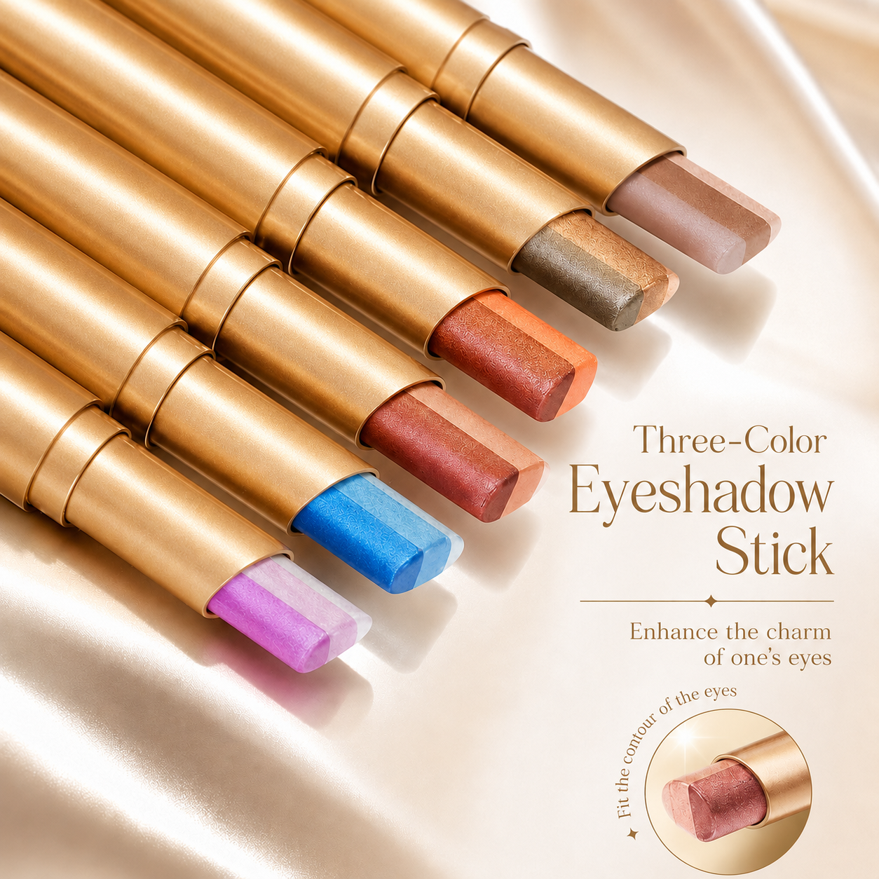 🔥LAST DAY SALE - BUY 1 GET 1 FREE!!🌸✨3 Colors in 1 Eyeshadow Stick