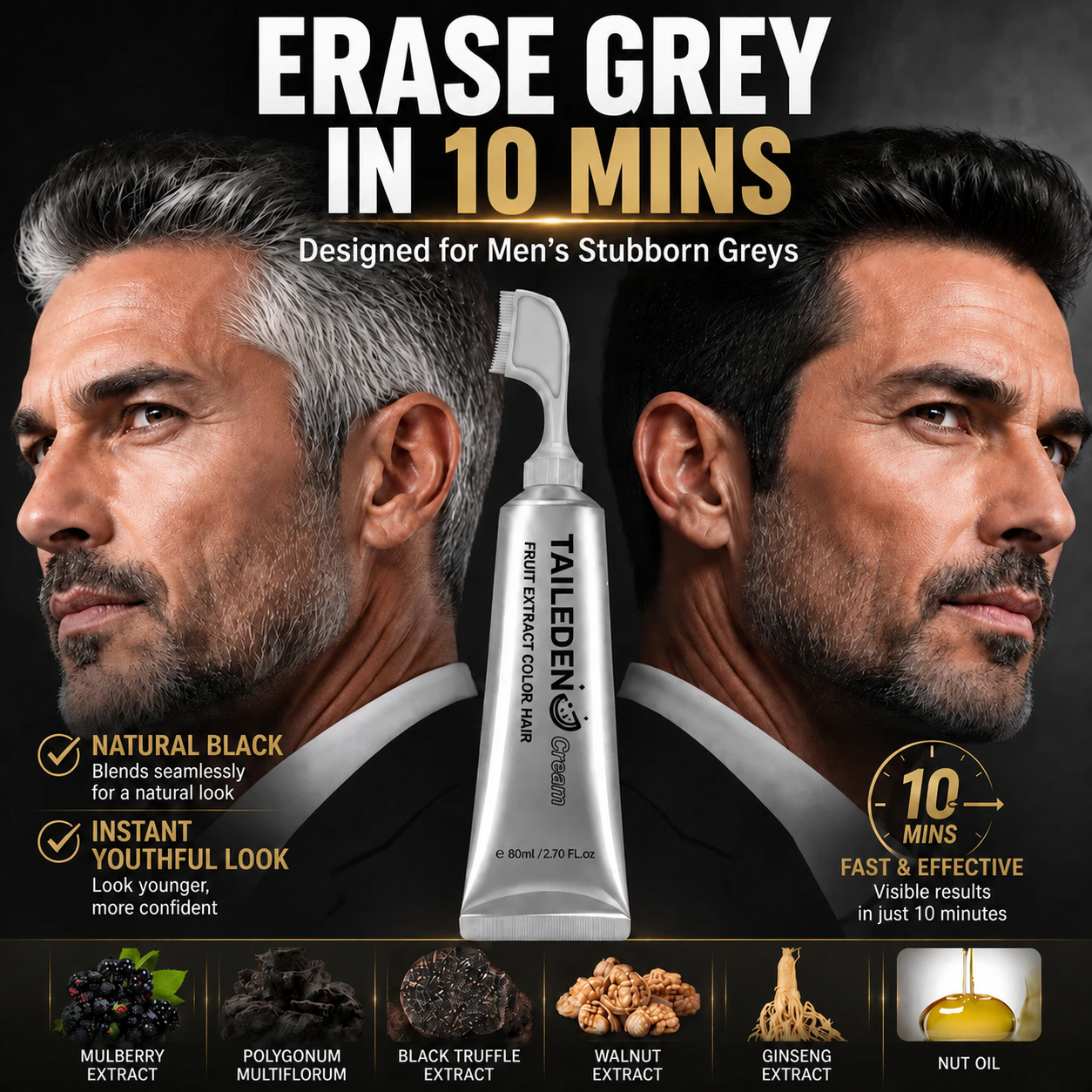 Botanical 3-in-1 Hair Color Comb Cream 🔥