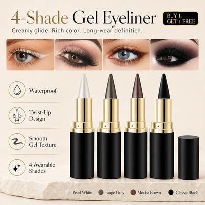 4-Shade Creamy Gel Eyeliner Pencil — Buy 1 Get 1 Free 🔥