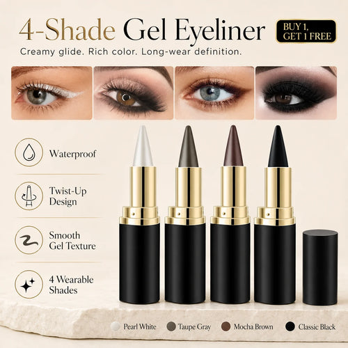 4-Shade Creamy Gel Eyeliner Pencil — Buy 1 Get 1 Free 🔥