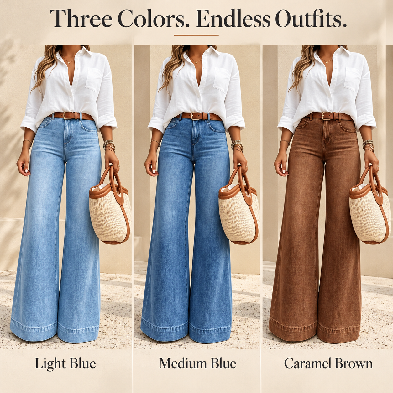 Three Colors. Endless Outfits.