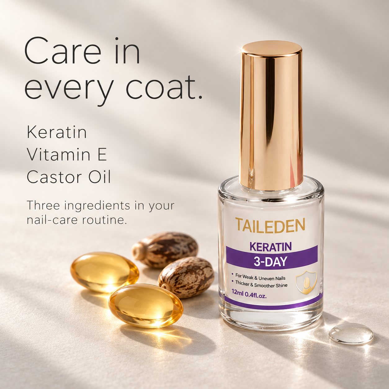 Keratin, Vitamin E and Castor Oil ingredient spotlight