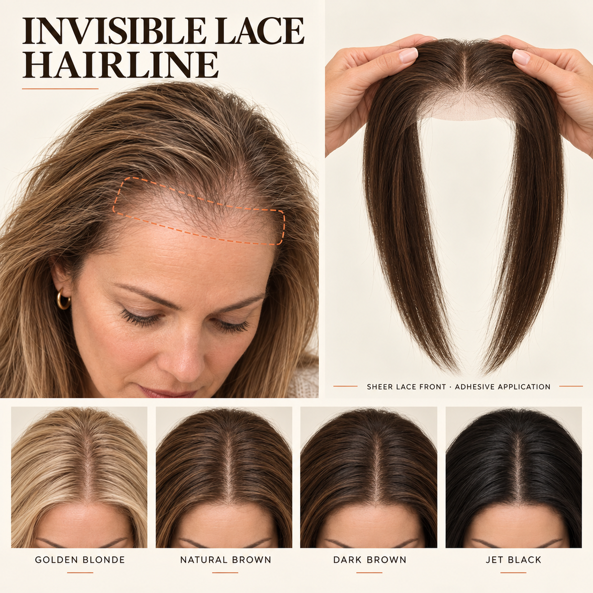 Real Human Hair Topper